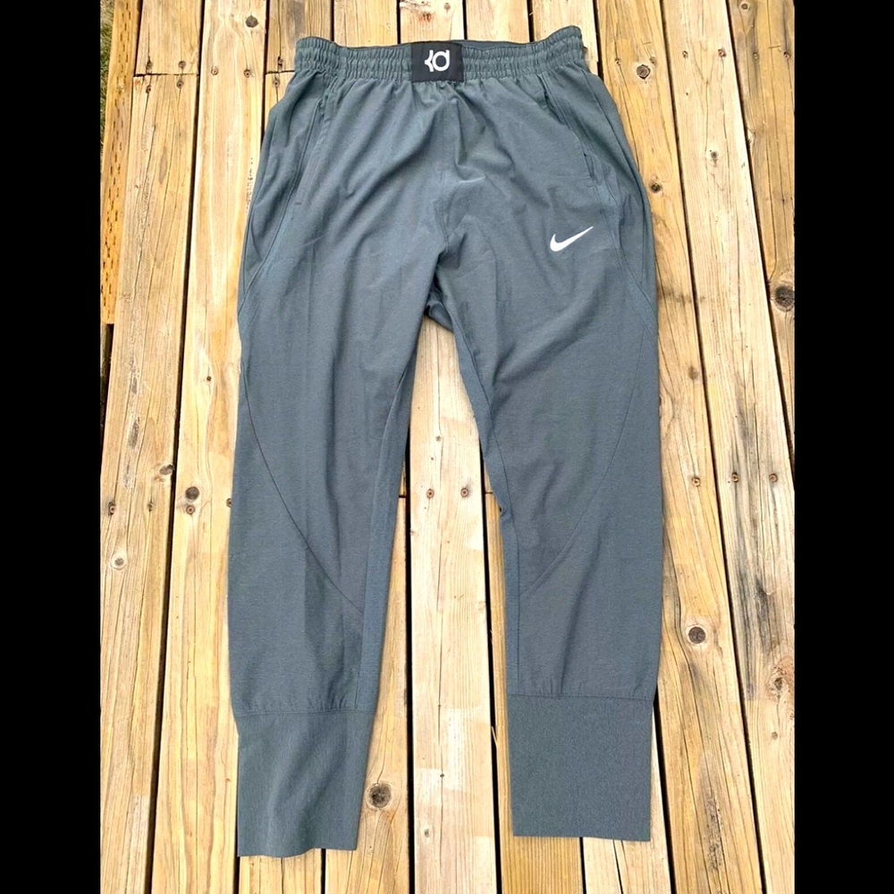 AUTHENTIC NIKE KD FLEX HYPER ELITE SHIELD CUFF TRAINING PANTS GRAY L 800059-080